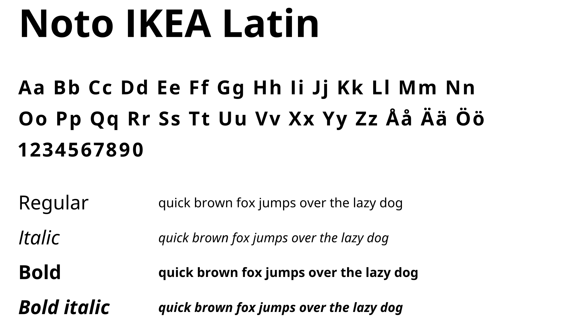 Noto IKEA Latin